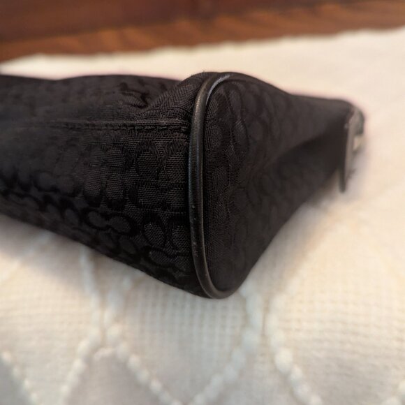 Coach Black Signature C Large Cosmetic Case Toiletry Travel Bag Unisex F05094 - Picture 5 of 9